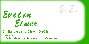 evelin elmer business card